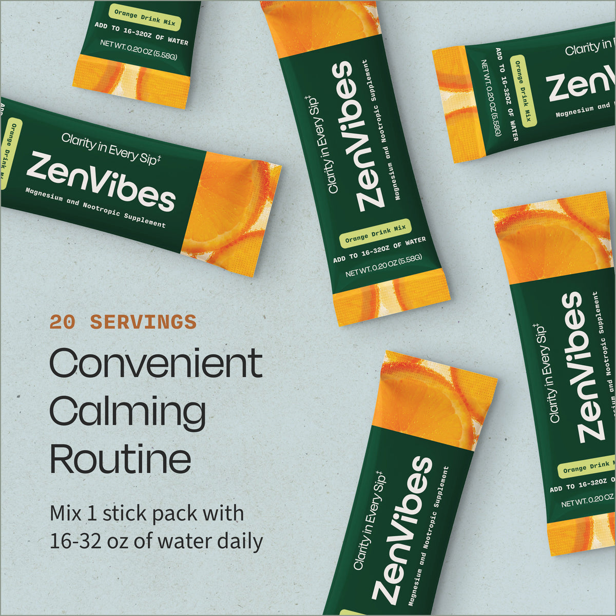 ZenVibes Orange Drink Mix